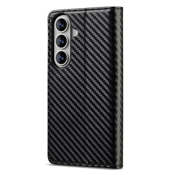 Pouzdro s klopou LC.IMEEKE Carbon pro Samsung Galaxy A57 5G, černé
