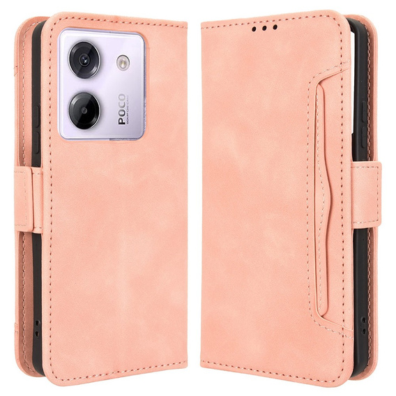 Klopové pouzdro pro Xiaomi Poco M7 Pro 5G, Card Slot, růžové