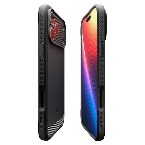 Spigen Rugged Armor MagSafe pouzdro pro iPhone 17 Pro, matně černé