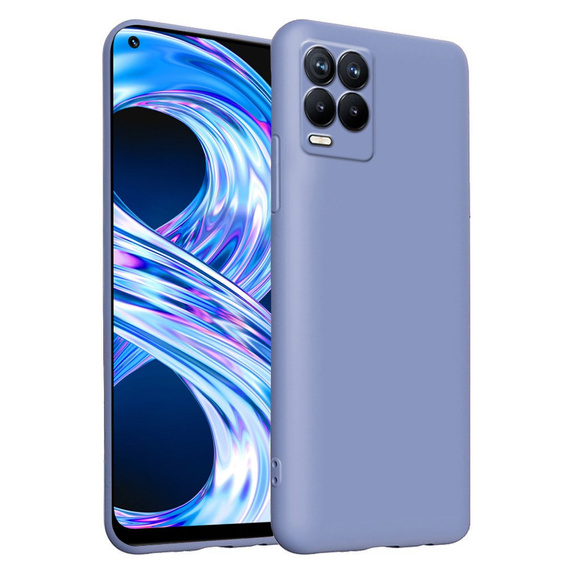 Pouzdro pro Realme 8 / 8 Pro, Silicone Lite, levandulové