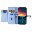 Klopové pouzdro pro Realme 14 Pro+ 5G, Wallet Zipper Pocket, modré