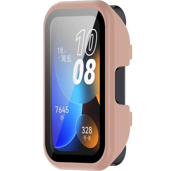 2w1 Etui + Szkło do Huawei Honor Band 6 / 7, Różowe