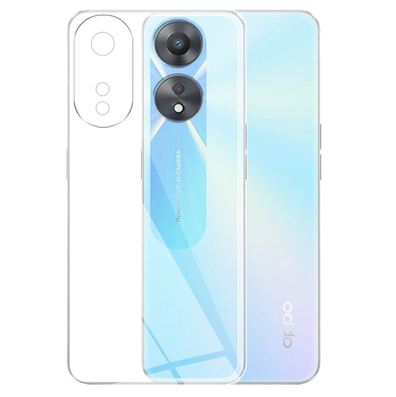 Tenké pouzdro pro Oppo A78 5G, Slim, průhledné