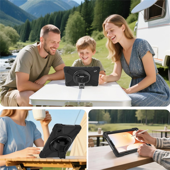 Pevné pouzdro s podstavcem a ramenním popruhem pro Samsung Galaxy Tab A11