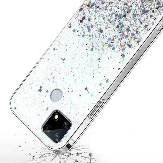 Pouzdro pro Realme 7i, Glittery, průhledné