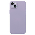 Pouzdro pro iPhone 15, Silicone Lite, fialové