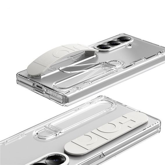 Etui do Samsung Galaxy Z Fold5 5G, z rączką, różowe