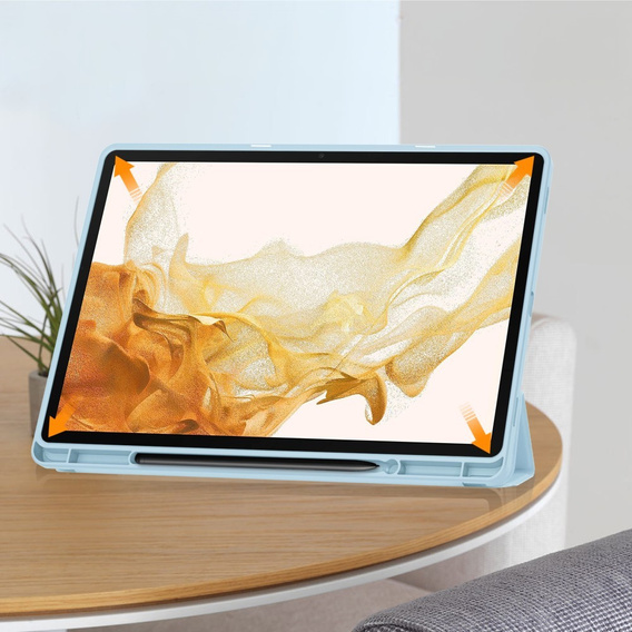 Pouzdro pro Samsung Galaxy Tab S10+ Plus, Smartcase s prostorem pro stylus, modré