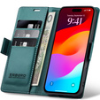 ERBORD Glossy Litchi - peněženkové pouzdro s klopou pro iPhone 17 Pro Max