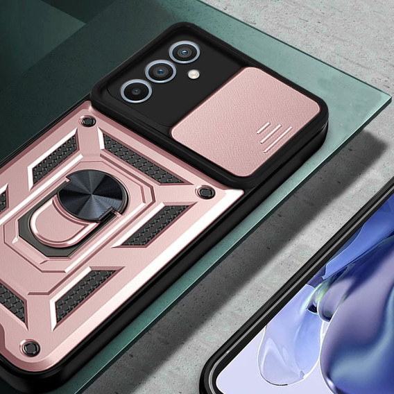 Pouzdro pro Samsung Galaxy A34 5G, CamShield Slide, růžové rose gold