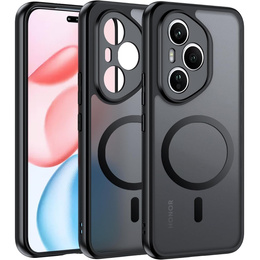 Pouzdro pro Honor 400 Pro 5G, pro MagSafe, ERBORD Matt Case, černý + sklo na displej