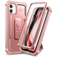 Pancéřové pouzdro pro iPhone 11, Dexnor Full Body, růžové rose gold