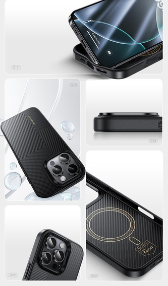 Pouzdro Benks Montage Magnetic Armor Pro Kevlar (600D/1500D) pro iPhone 16 Pro