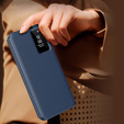 Flipové pouzdro pro Samsung Galaxy S23 FE, Smart View Wallet, námořnicky modré