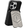 Urban Armor Gear Wallet MagSafe pro iPhone, stříbrná