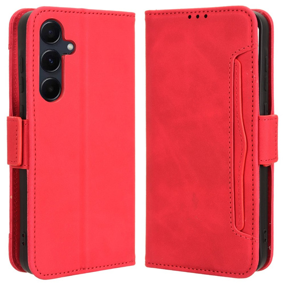 Klopové pouzdro pro Samsung Galaxy A35 5G, Card Slot, červené