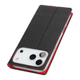 Pouzdro s klopou Litchi Skin Grain pro iPhone 17 Pro Max