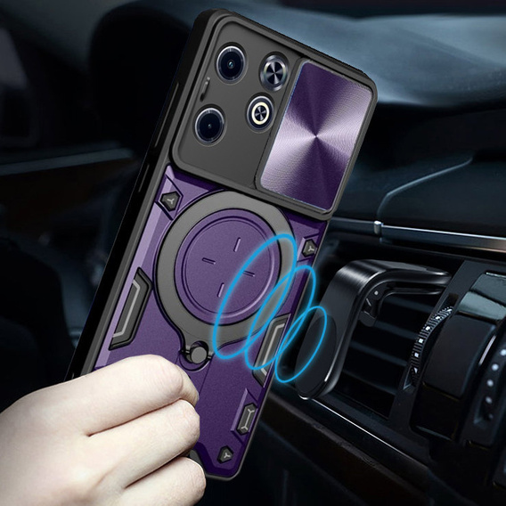 Pancéřové pouzdro pro Infinix Hot 40i, CamShield Slide, fialové