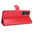 Klopové pouzdro pro Infinix Hot 20 5G, Crazy Horse Wallet, červené
