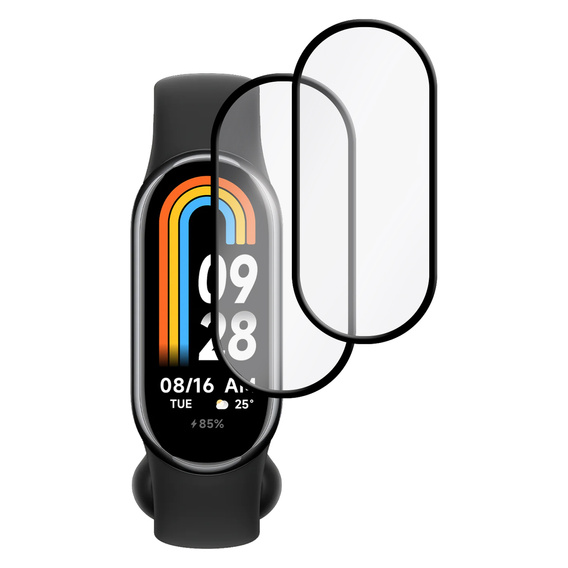 2x hybridní sklo ERBORD pro Xiaomi Smart Band 10 / 9 / 8