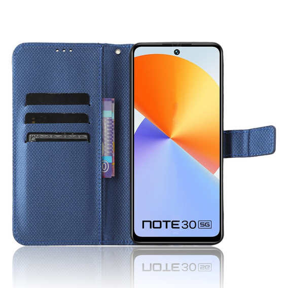 Klopové pouzdro pro Infinix Note 30 5G, Wallet Smart Magnet, modré