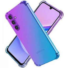 Pouzdro pro Samsung Galaxy M55 5G, Gradient Dropproof, Fialová / modrá
