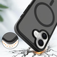 Matné pouzdro pro iPhone 17, pro MagSafe, průsvitné černé