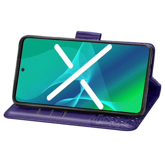 Klopové pouzdro pro Samsung Galaxy A53 5G, Butterfly, fialové