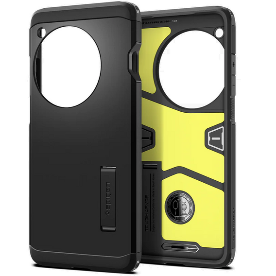 Ochranný kryt Spigen Tough Armor pro OnePlus 12 (černý) – pancéřová ochrana se stojánkem