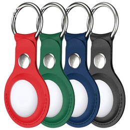 4x pouzdro pro Apple AirTag, PU Leather Grain, 4 barvy