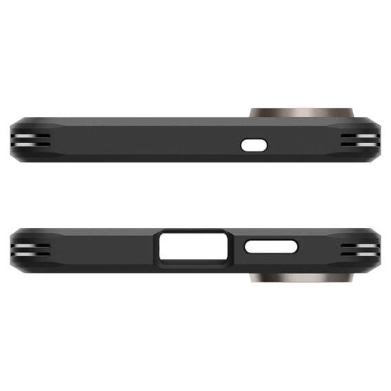 Pouzdro Spigen pro Samsung Galaxy A36 5G, Tough Armor Mag MagSafe, černé + 9H tvrzené sklo