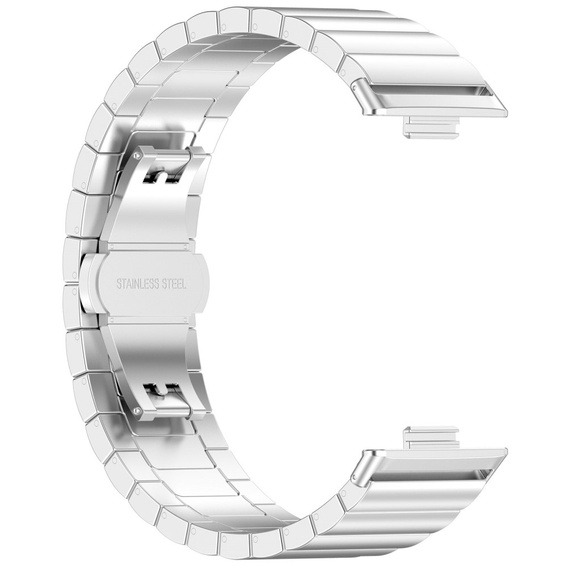 Ocelový náramek pro Huawei Watch Fit 4 / 4 Pro / 3, stříbrný