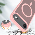 Matné pouzdro pro iPhone Air, pro MagSafe, průsvitné růžové