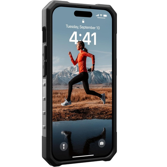 Pouzdro Urban Armor Gear pro iPhone 15 Pro, Plasma, šedé