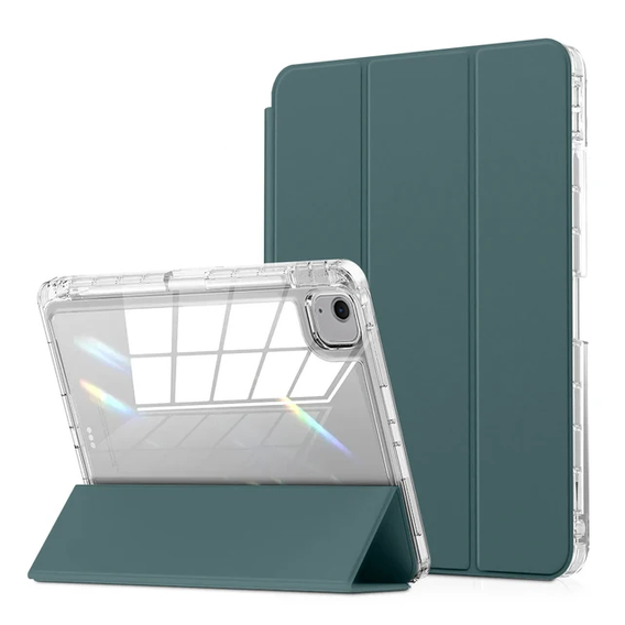 Pouzdro pro iPad Air 13" 2025/2024 (7/6 gen.), Smartcase Hybrid, se slotem na stylus, zelené