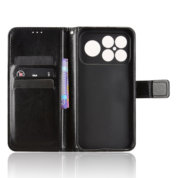 Pouzdro s klopou Crazy Horse Wallet pro Xiaomi Poco F8 Ultra