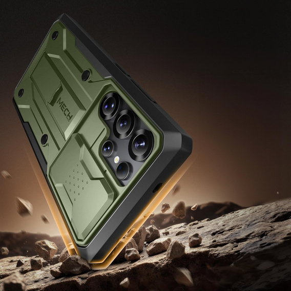 Odolné pouzdro pro Samsung Galaxy S25 Ultra – Tongate MECH Series Clip, černé