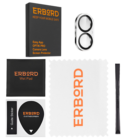 Tvrzené sklo na fotoaparát pro iPhone 16 / 16 Plus, černé