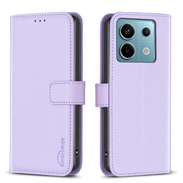 Klopové pouzdro pro Xiaomi Redmi Note 13 Pro 5G, BINFEN Wallet, fialové