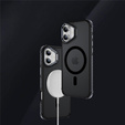 Matné pouzdro pro iPhone 17, pancéřované, pro MagSafe, kouřové s černými boky
