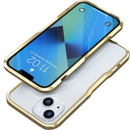 Pouzdro LUPHIE pro iPhone 13, Armor Bumper, zlaté