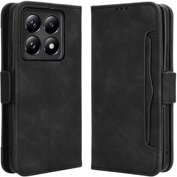 Klopové pouzdro pro Xiaomi 14T Pro, Card Slot, černé