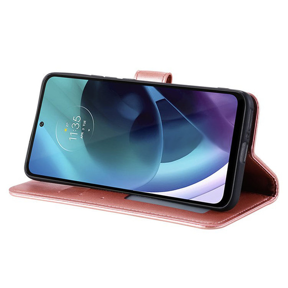 Klopové pouzdro pro Motorola Moto G71 5G, Mandala, modré