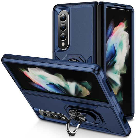 Pancéřové pouzdro pro do Samsung Galaxy Z Fold 4 5G, Nox Case Ring, modré