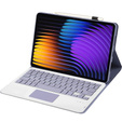 Pouzdro s klávesnicí pro Xiaomi Pad 7 / 7 Pro, TouchPad, fialové