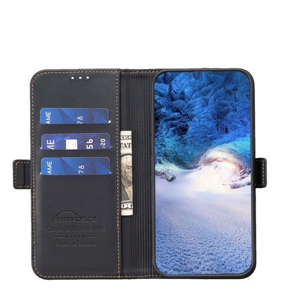 Klopové pouzdro pro Xiaomi Redmi Note 13 5G, BINFEN Wallet, černé