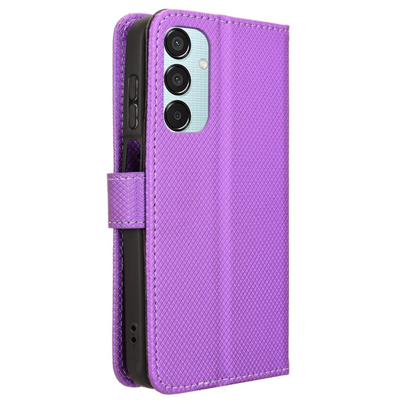 Klopové pouzdro pro Samsung Galaxy M15 5G, Wallet Smart Magnet, fialové