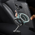 Pouzdro pro Honor 400 Lite, s magnetickou fólií, transparentní / černé