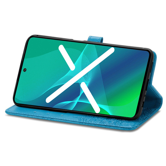 Klopové pouzdro pro Oppo A78 4G, Mandala, modré