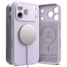 Pouzdro Ringke pro iPhone 17 Pro Max, silikonové magnetické pouzdro MagSafe, světle fialové